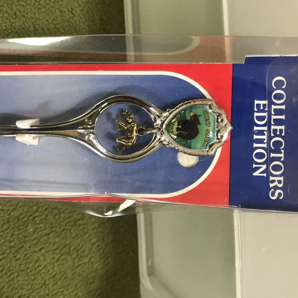 Collectible Souvenir Spoons Tenn NC Great Smokey Mountains Maryland Lot of‎ 5